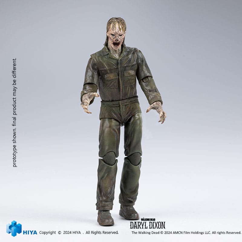 🧪 LAB | SU ORDINAZIONE The Walking Dead Exquisite Mini Action Figure 1/18 Daryl Dixon Dark Eyes Walker 11 cm