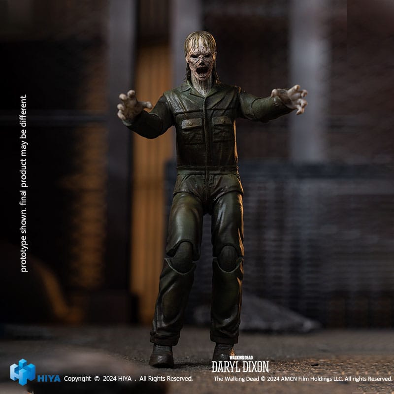 🧪 LAB | SU ORDINAZIONE The Walking Dead Exquisite Mini Action Figure 1/18 Daryl Dixon Dark Eyes Walker 11 cm