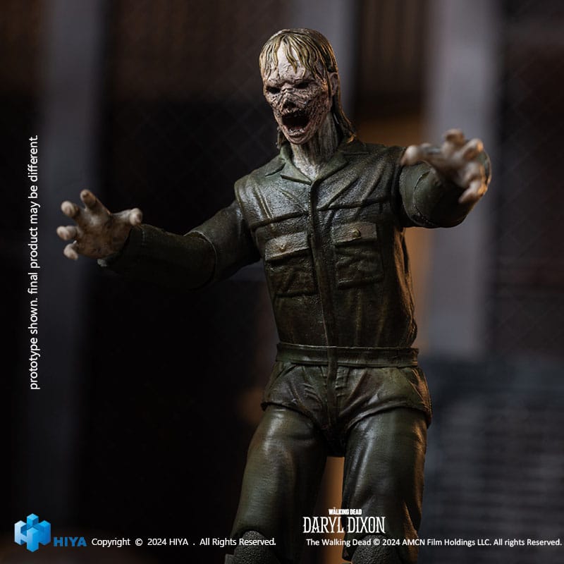 🧪 LAB | SU ORDINAZIONE The Walking Dead Exquisite Mini Action Figure 1/18 Daryl Dixon Dark Eyes Walker 11 cm