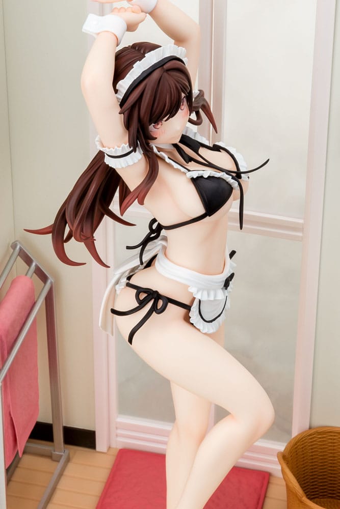SU ORDINAZIONE Rent-A-Girlfriend PVC Statue 1/6 Chizuru Mizuhara Maid Bikini ni Okigae 30 cm