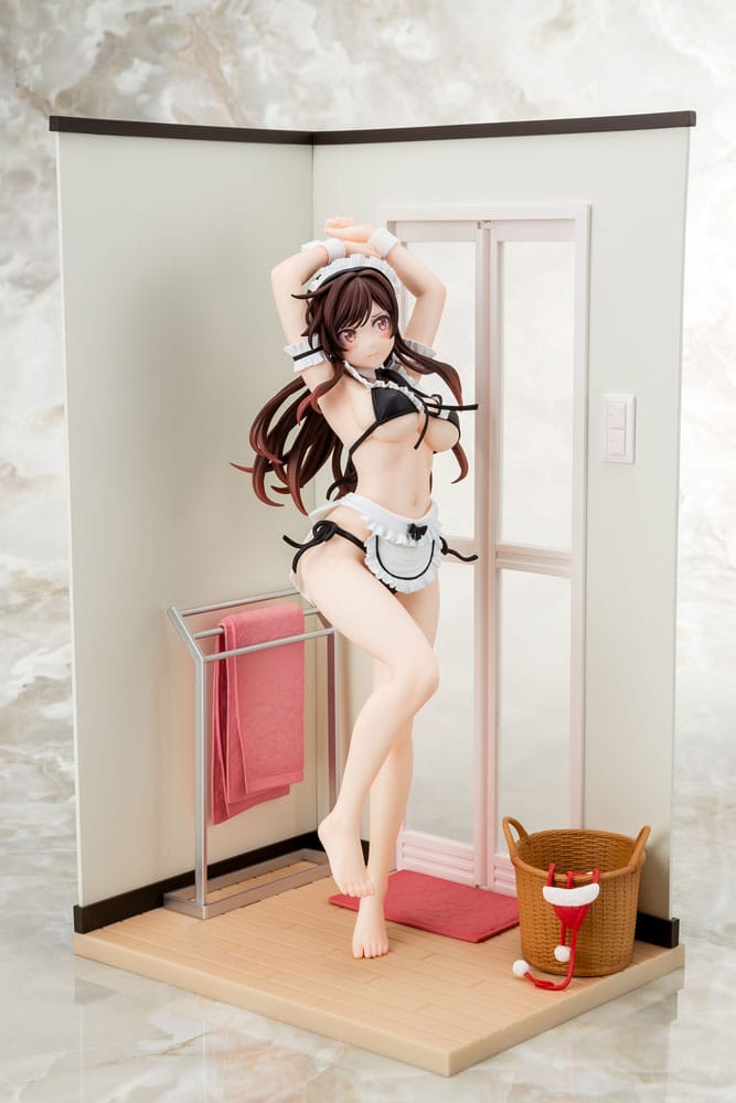 SU ORDINAZIONE Rent-A-Girlfriend PVC Statue 1/6 Chizuru Mizuhara Maid Bikini ni Okigae 30 cm