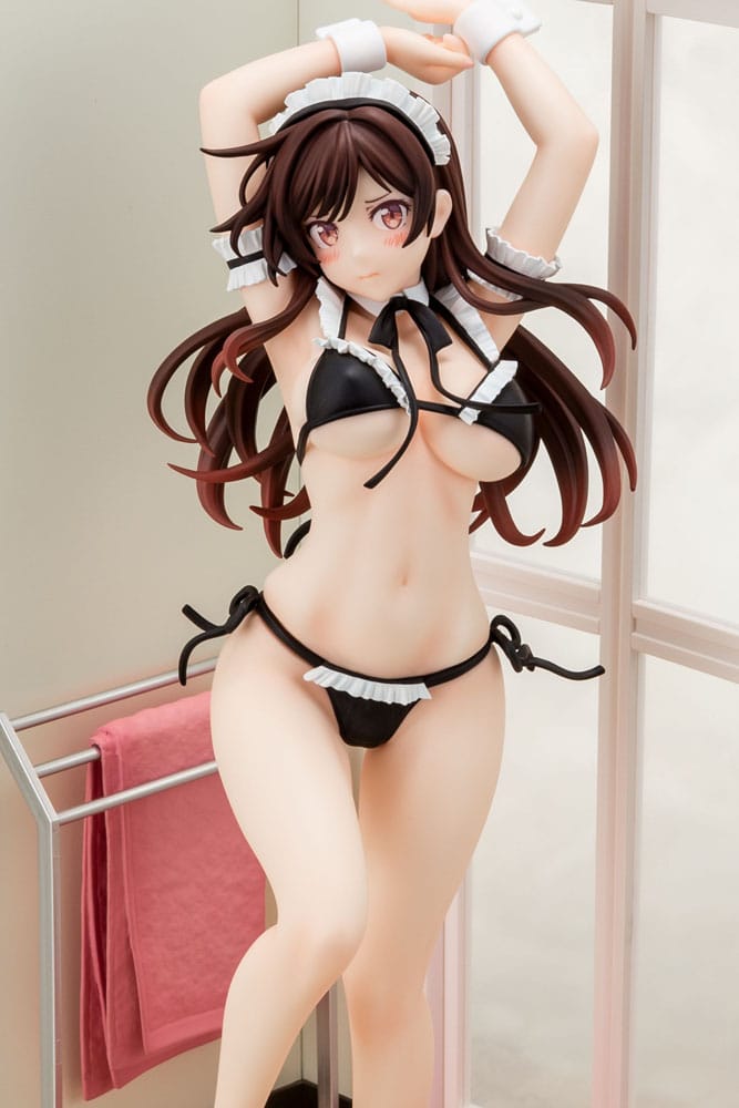 SU ORDINAZIONE Rent-A-Girlfriend PVC Statue 1/6 Chizuru Mizuhara Maid Bikini ni Okigae 30 cm