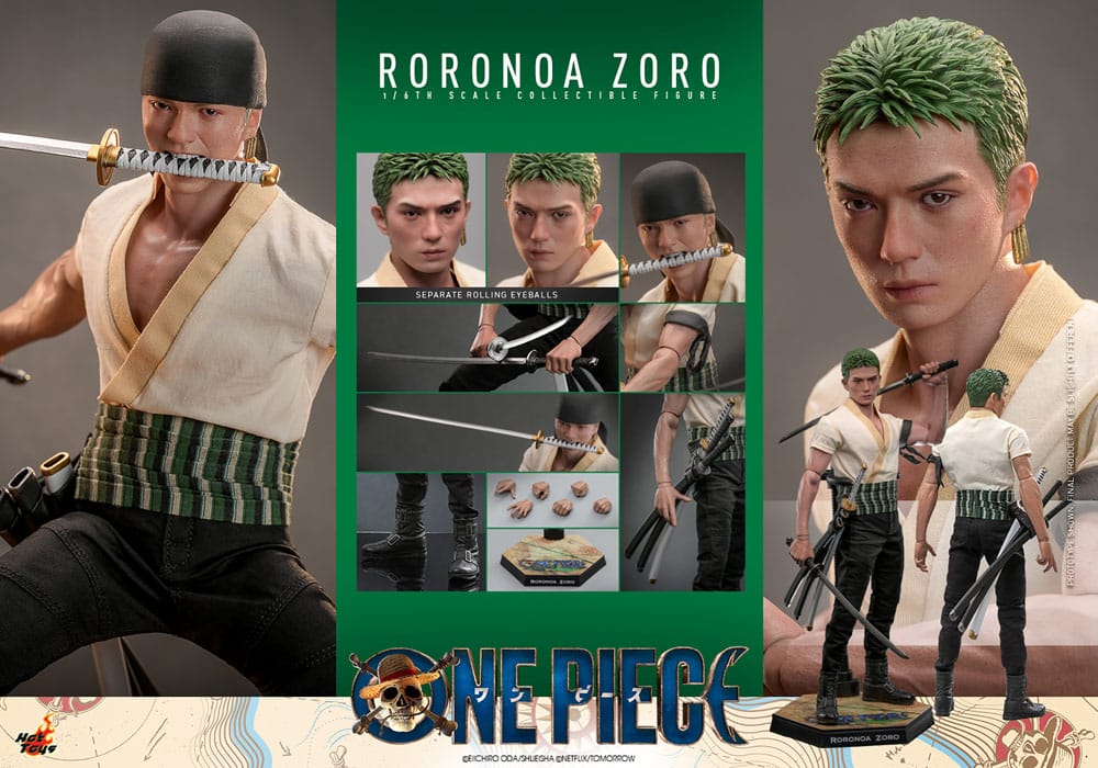 🧪 LAB | SU ORDINAZIONE One Piece (Netflix) Action Figure 1/6 Roronoa Zoro 31 cm