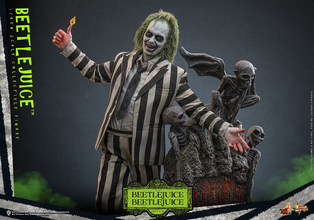 🧪 LAB | SU ORDINAZIONE Beetlejuice Beetlejuice Movie Masterpiece Action Figure 1/6 Beetlejuice 30 cm