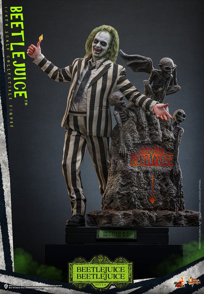 🧪 LAB | SU ORDINAZIONE Beetlejuice Beetlejuice Movie Masterpiece Action Figure 1/6 Beetlejuice 30 cm