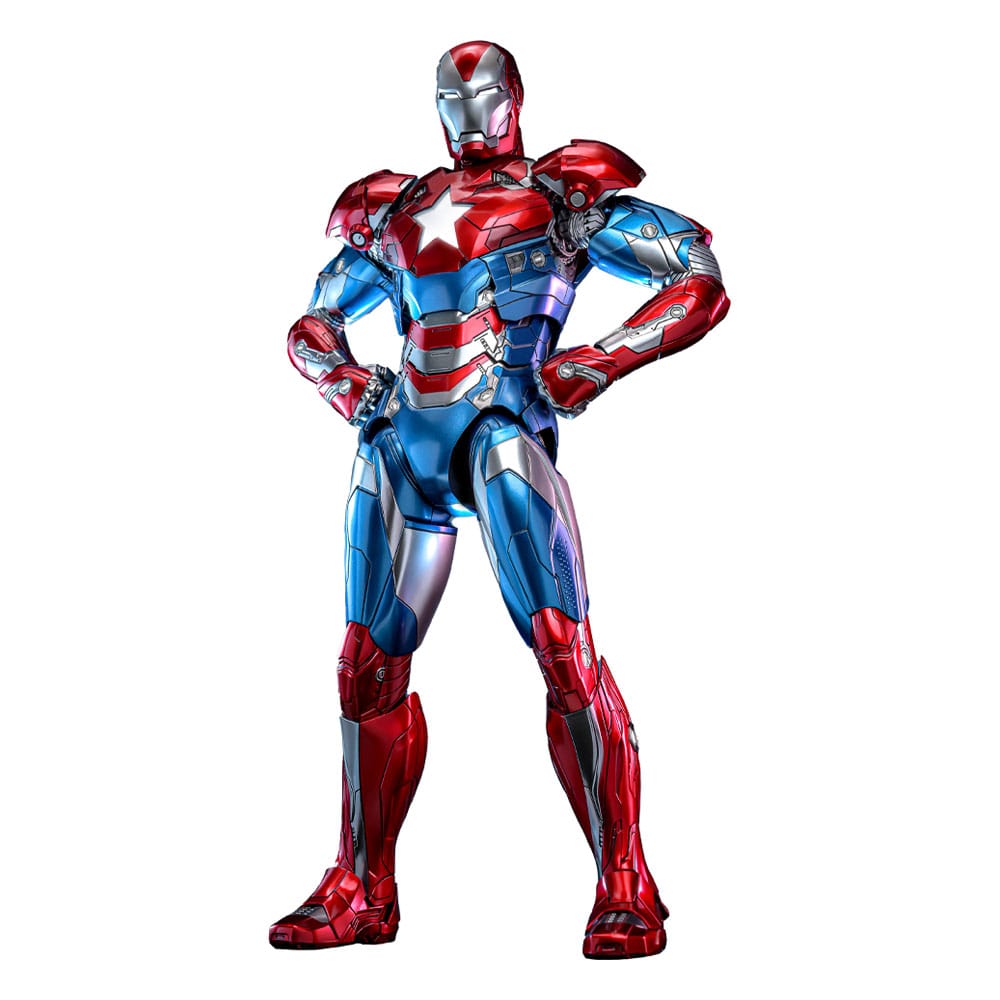 🧪 LAB | SU ORDINAZIONE Marvel Comic Diecast Masterpiece Action Figure 1/6 Iron Patriot Hot Toys Exclusive 32 cm