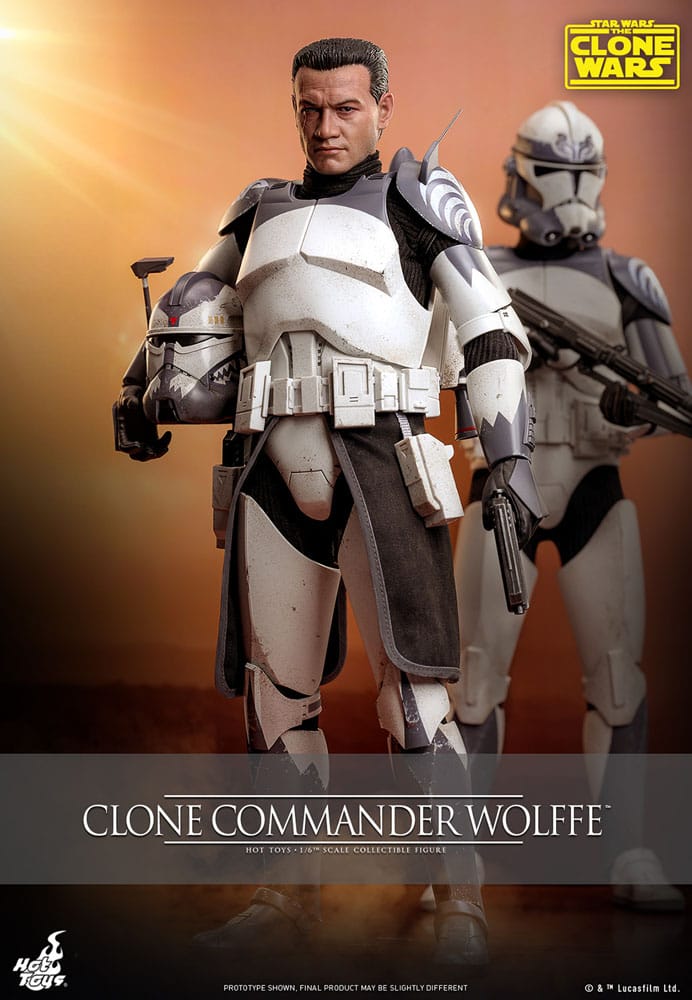 🧪 LAB | SU ORDINAZIONE Star Wars: The Clone Wars Action Figure 1/6 Clone Commander Wolffe 30 cm