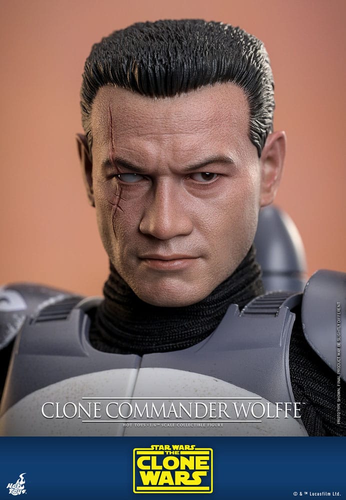🧪 LAB | SU ORDINAZIONE Star Wars: The Clone Wars Action Figure 1/6 Clone Commander Wolffe 30 cm