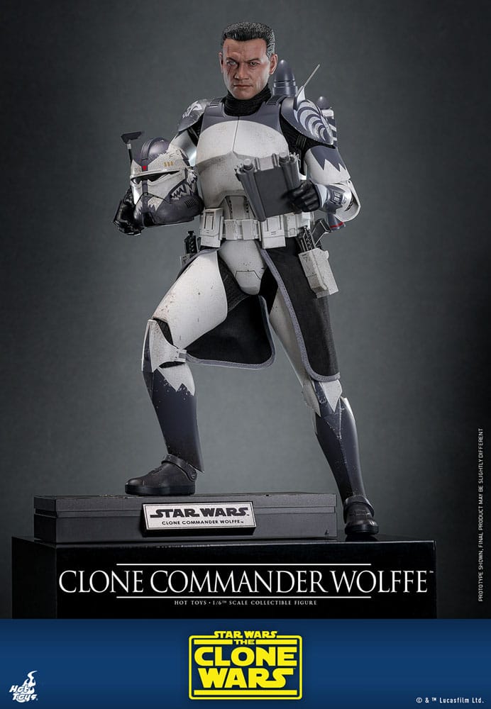 🧪 LAB | SU ORDINAZIONE Star Wars: The Clone Wars Action Figure 1/6 Clone Commander Wolffe 30 cm