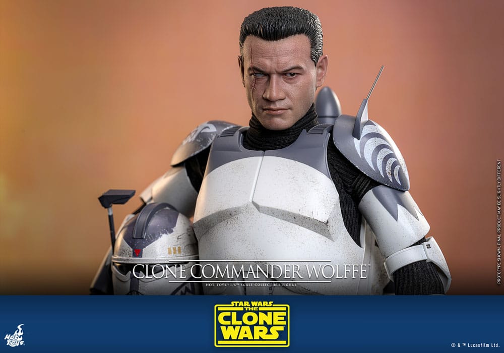 🧪 LAB | SU ORDINAZIONE Star Wars: The Clone Wars Action Figure 1/6 Clone Commander Wolffe 30 cm