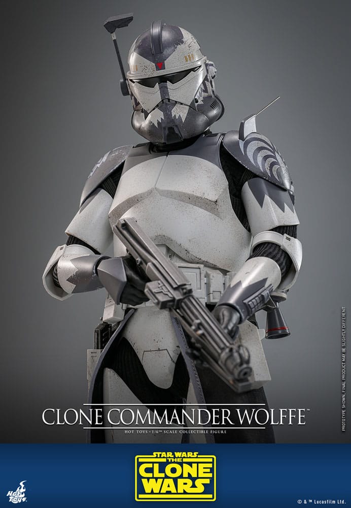 🧪 LAB | SU ORDINAZIONE Star Wars: The Clone Wars Action Figure 1/6 Clone Commander Wolffe 30 cm