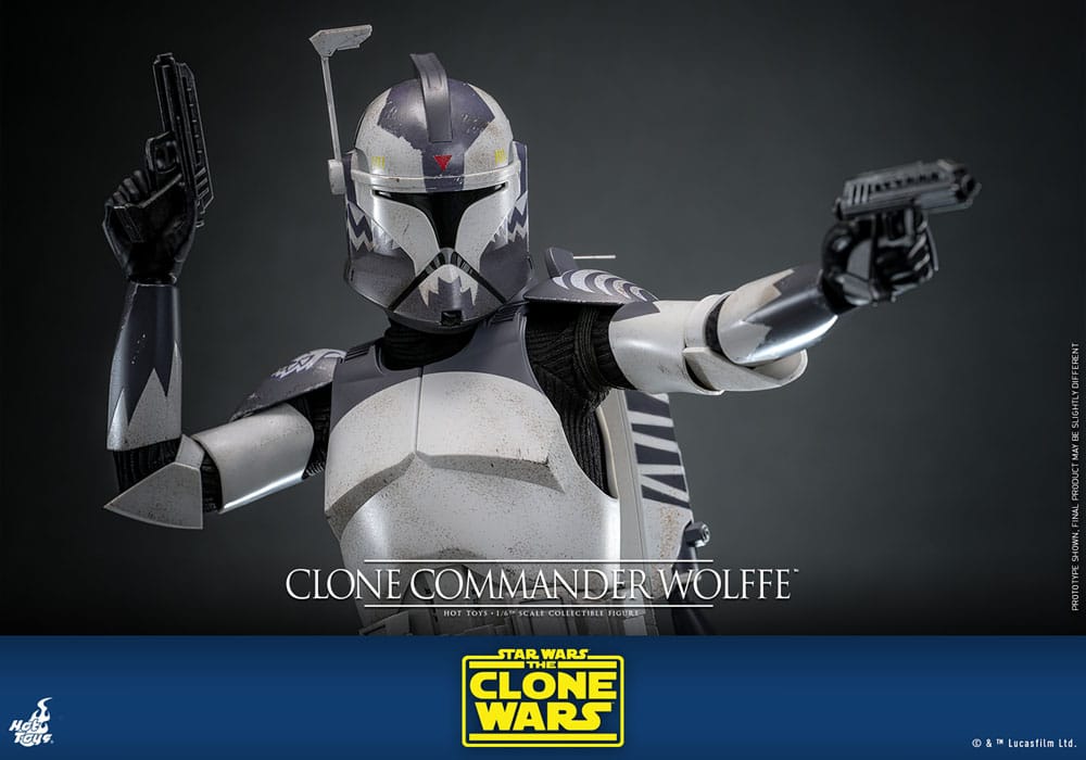 🧪 LAB | SU ORDINAZIONE Star Wars: The Clone Wars Action Figure 1/6 Clone Commander Wolffe 30 cm