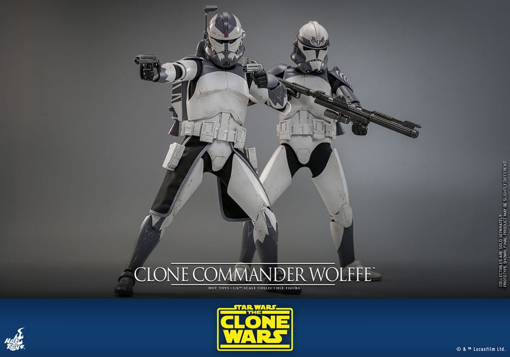 🧪 LAB | SU ORDINAZIONE Star Wars: The Clone Wars Action Figure 1/6 Clone Commander Wolffe 30 cm