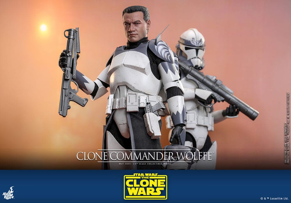 🧪 LAB | SU ORDINAZIONE Star Wars: The Clone Wars Action Figure 1/6 Clone Commander Wolffe 30 cm