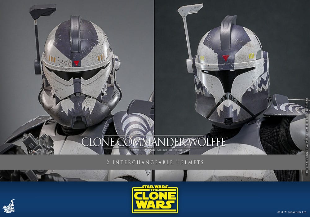🧪 LAB | SU ORDINAZIONE Star Wars: The Clone Wars Action Figure 1/6 Clone Commander Wolffe 30 cm