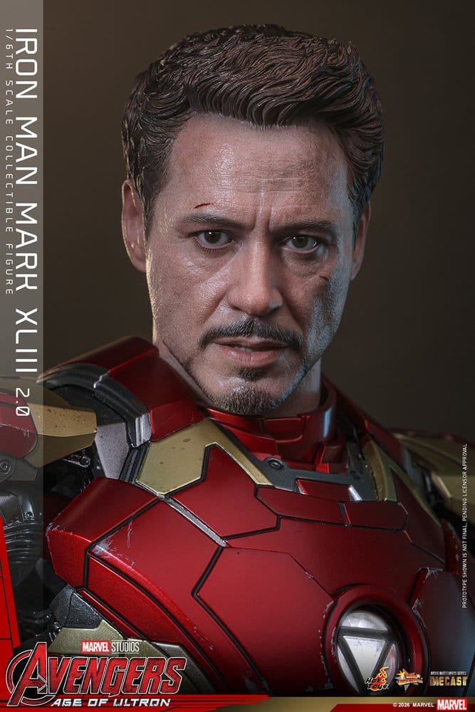 🧪 LAB | PREORDINE+ 07/2027 Avengers: Age of Ultron Movie Masterpiece Diecast Action Figure 1/6 Iron Man Mark XLIII (2.0) 32 cm