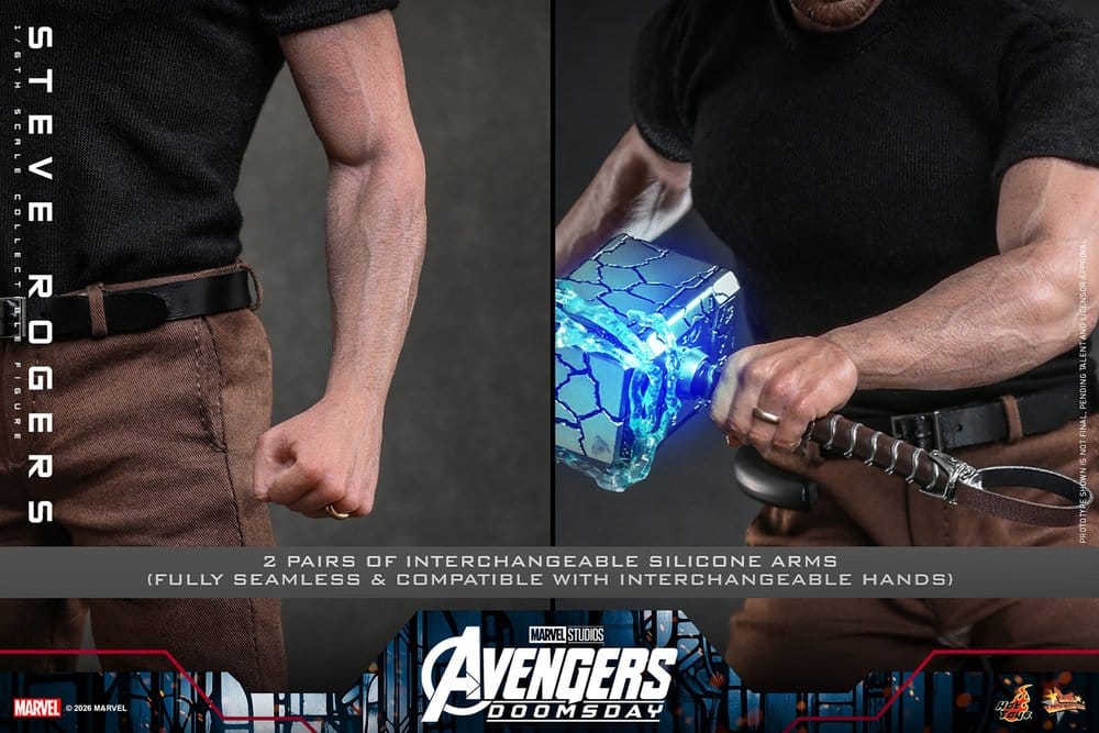 🧪 LAB | PREORDINE+ 12/2027 Marvel Avengers: Doomsday Movie Masterpiece Action Figure 1/6 Steve Rogers 31 cm