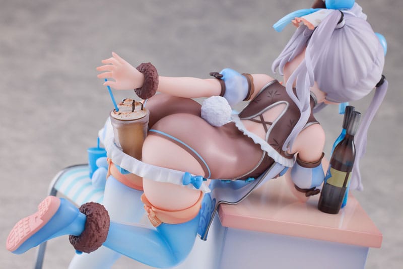 PREORDINE+ CHIUSO 02/2025 Original Character Statue 1/6 Blue Panda Coffee by Henriita 19 cm