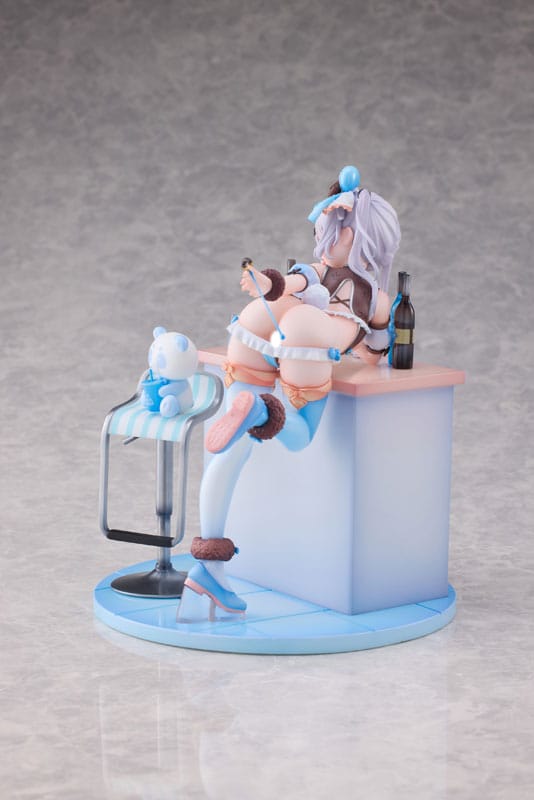 PREORDINE+ CHIUSO 02/2025 Original Character Statue 1/6 Blue Panda Coffee by Henriita 19 cm