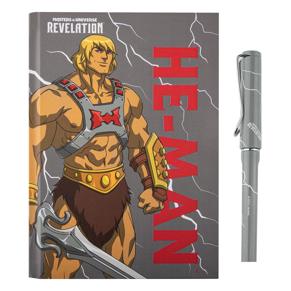 SU ORDINAZIONE Masters of the Universe - Revelation: He-Man Thunder Deluxe Notebook Set (notebook + pen) *PREZZO SPECIALE* ESAURITO