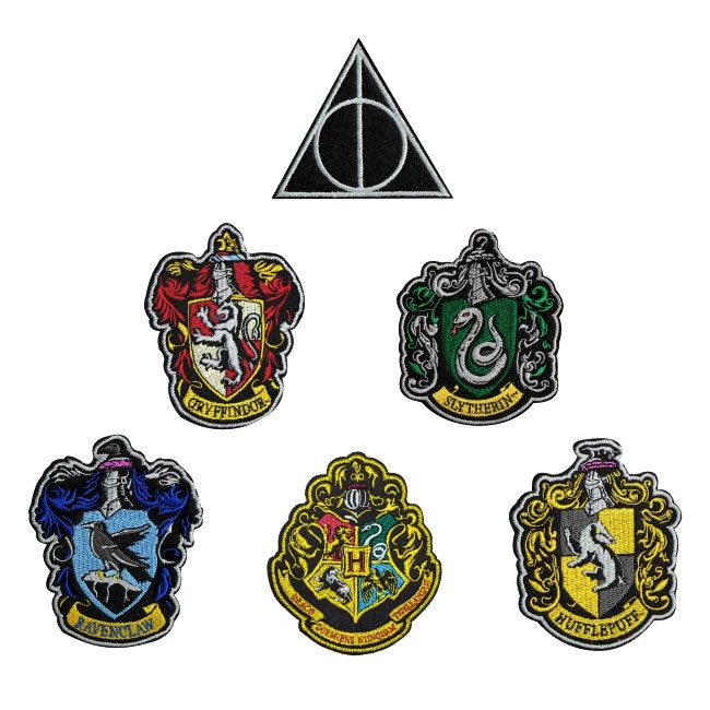 MADE TO ORDER Harry Potter Patches 6-Pack House Crests