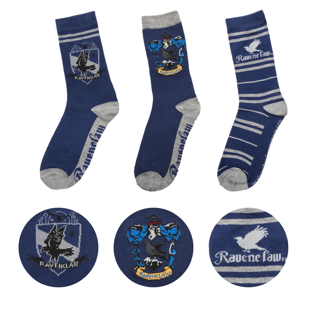 MADE TO ORDER Harry Potter Socks 3-Pack Ravenclaw