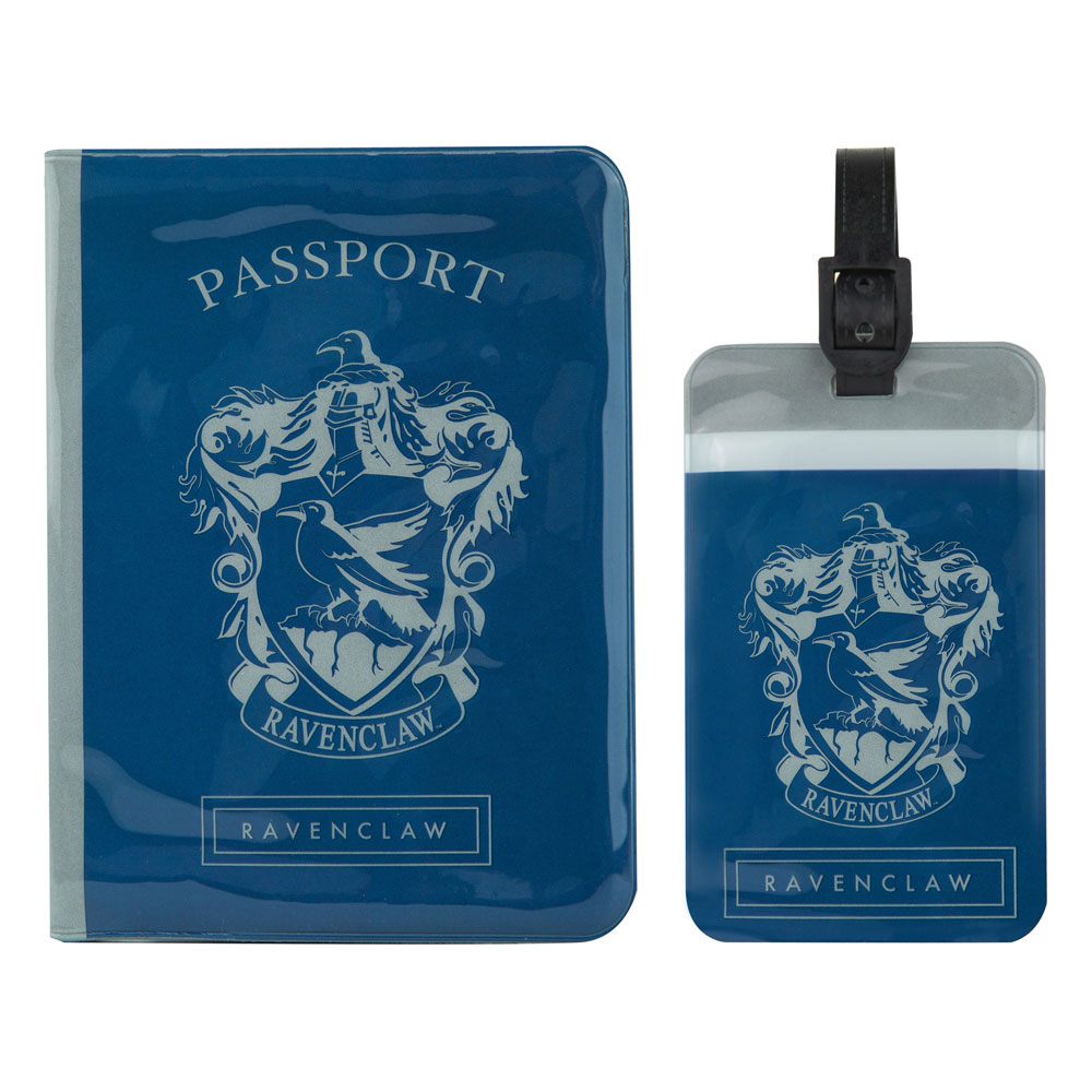SU ORDINAZIONE Harry Potter Passport Case & Luggage Tag Set Ravenclaw