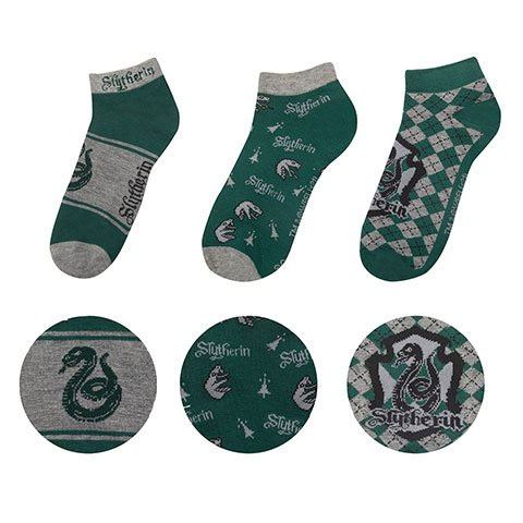 AUF BESTELLUNG HERGESTELLT Harry Potter Söckchen 3er-Pack Slytherin *SONDERPREIS*