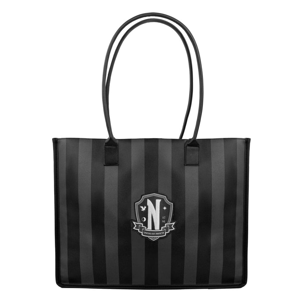 SU ORDINAZIONE Wednesday: Nevermore Academy Black Shopping Bag *PREZZO SPECIALE*