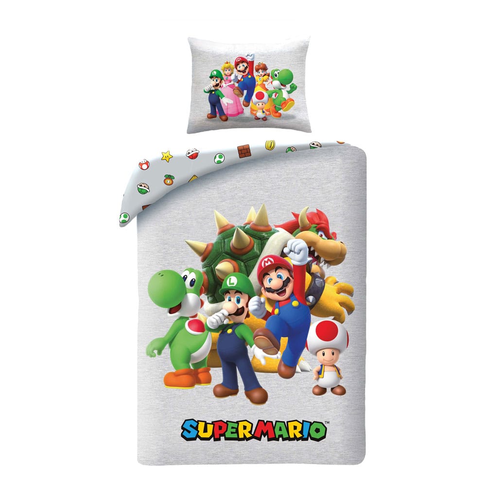 AUF BESTELLUNG Super Mario Bettwäsche-Set Ver. 4 140 x 200 cm / 70 x 90 cm