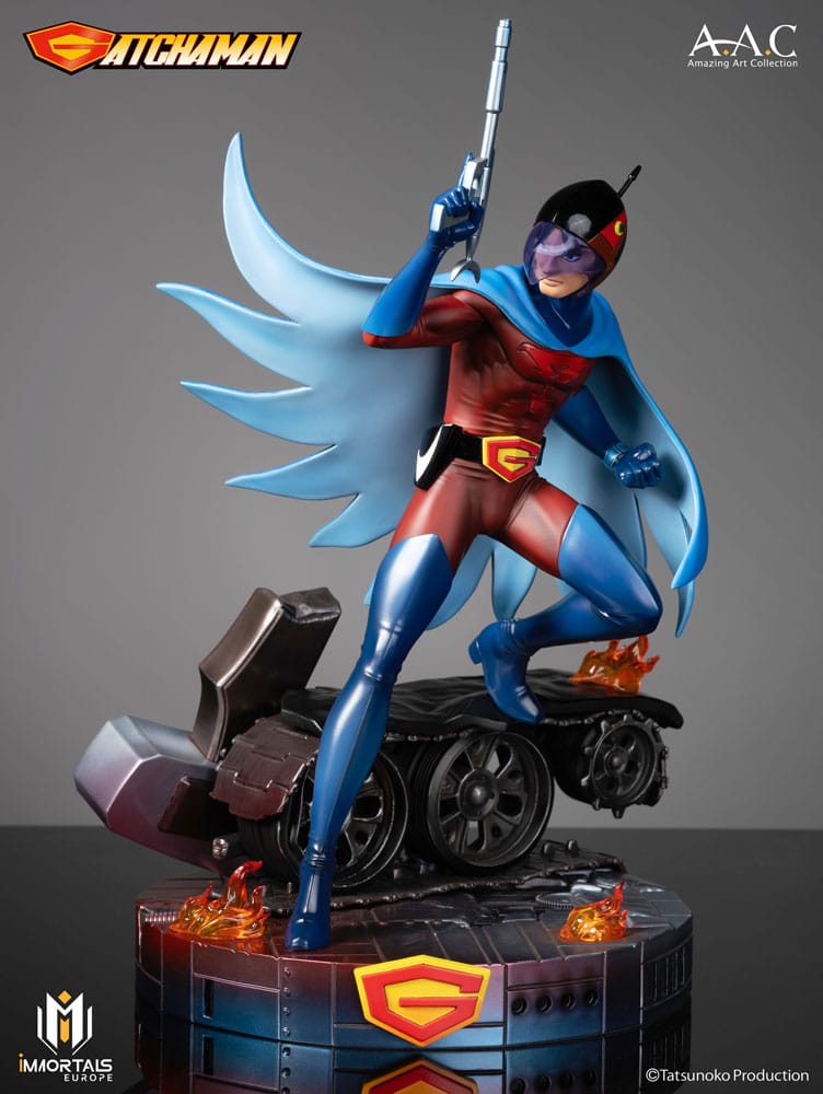 SU ORDINAZIONE Gatchaman Amazing Art Collection Statue Joe the Condor, Expert in Shooting 34 cm ESAURITO