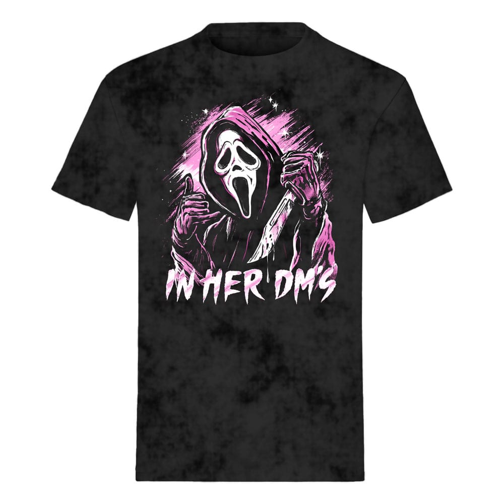 Scream T-Shirt auf Bestellung, Ghostface in ihren DMs, Größe S