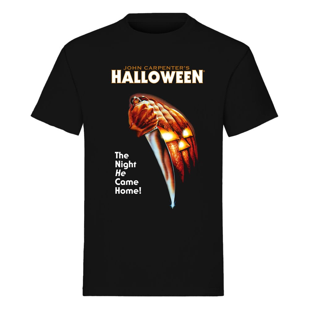 Halloween-T-Shirt mit Filmplakatmotiv, Größe L, auf Bestellung gefertigt