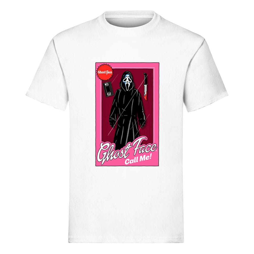 Scream T-Shirt mit Ghost Face-Puppe, auf Bestellung gefertigt, Größe XL