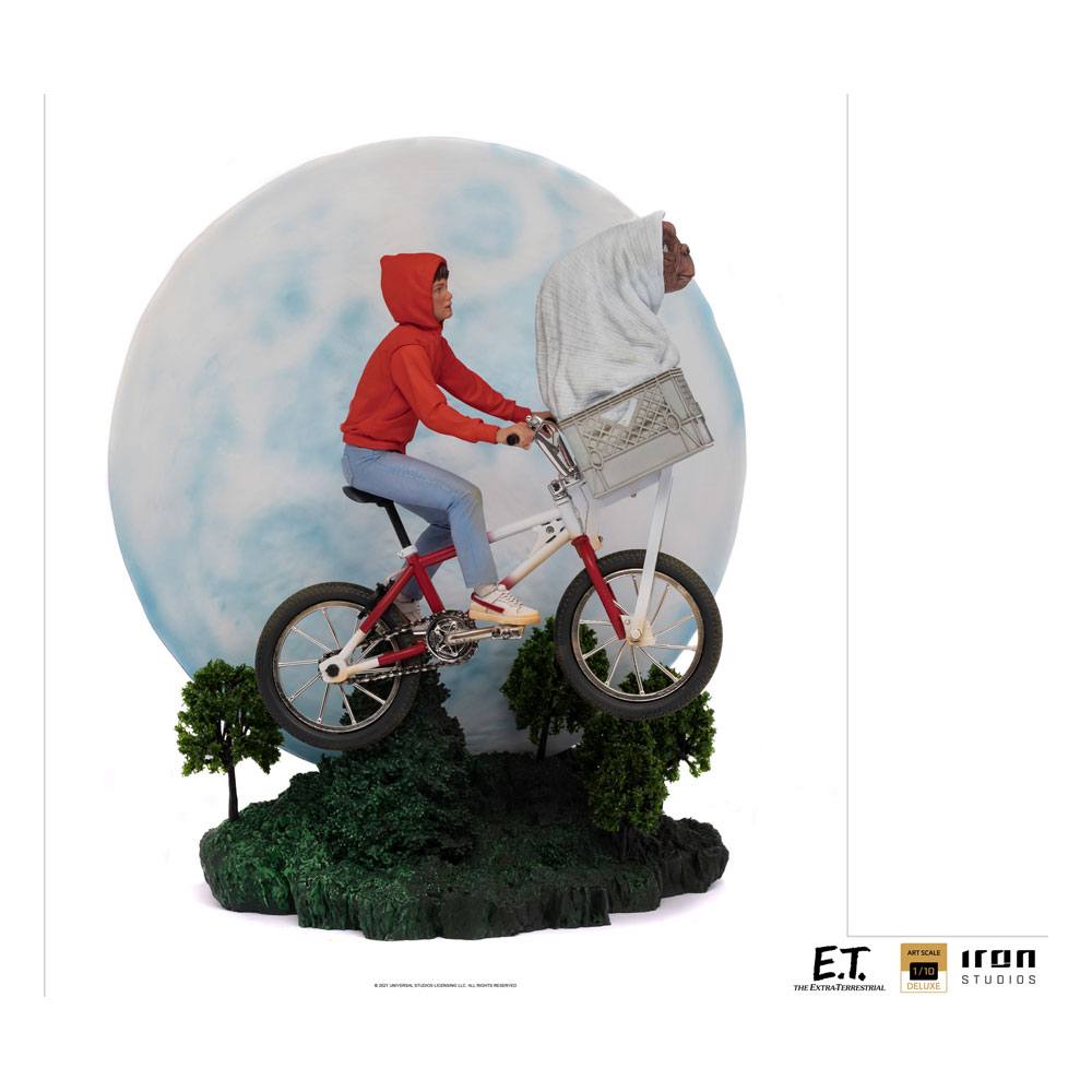 SU ORDINAZIONE E.T. the Extra-Terrestrial Deluxe Art Scale Statue 1/10 E.T. & Elliot 27 cm *PREZZO SPECIALE*