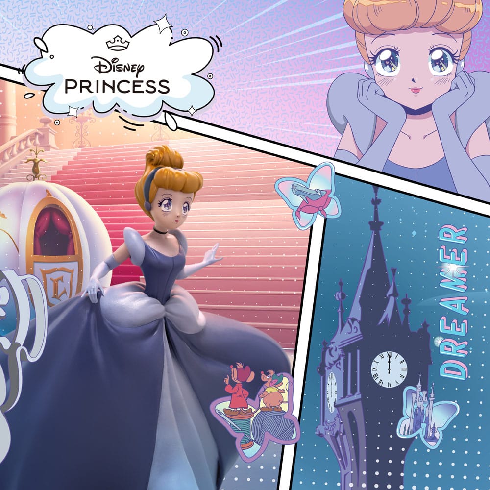 🧪 LAB | SU ORDINAZIONE Disney Anime Princess Scale Statue Cinderella 19 cm