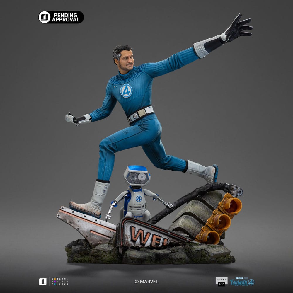 🧪 LAB | SU ORDINAZIONE Fantastic Four Art Scale Statue 1/10 Mr. Fantastic and H.E.R.B.I.E 26 cm              