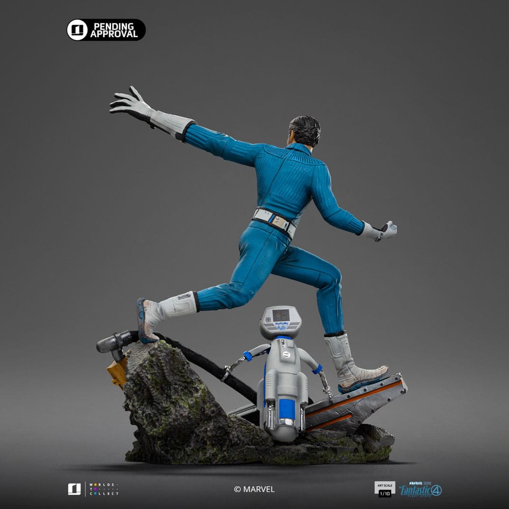 🧪 LAB | SU ORDINAZIONE Fantastic Four Art Scale Statue 1/10 Mr. Fantastic and H.E.R.B.I.E 26 cm              