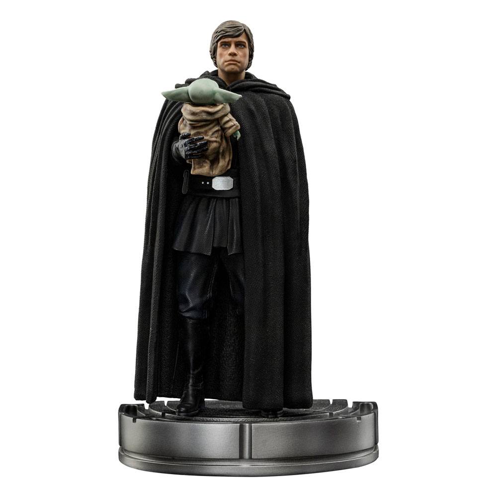 AUF BESTELLUNG HERGESTELLT Star Wars The Mandalorian Art Scale Statue 1/10 Luke Skywalker und Grogu 21 cm *SONDERPREIS*