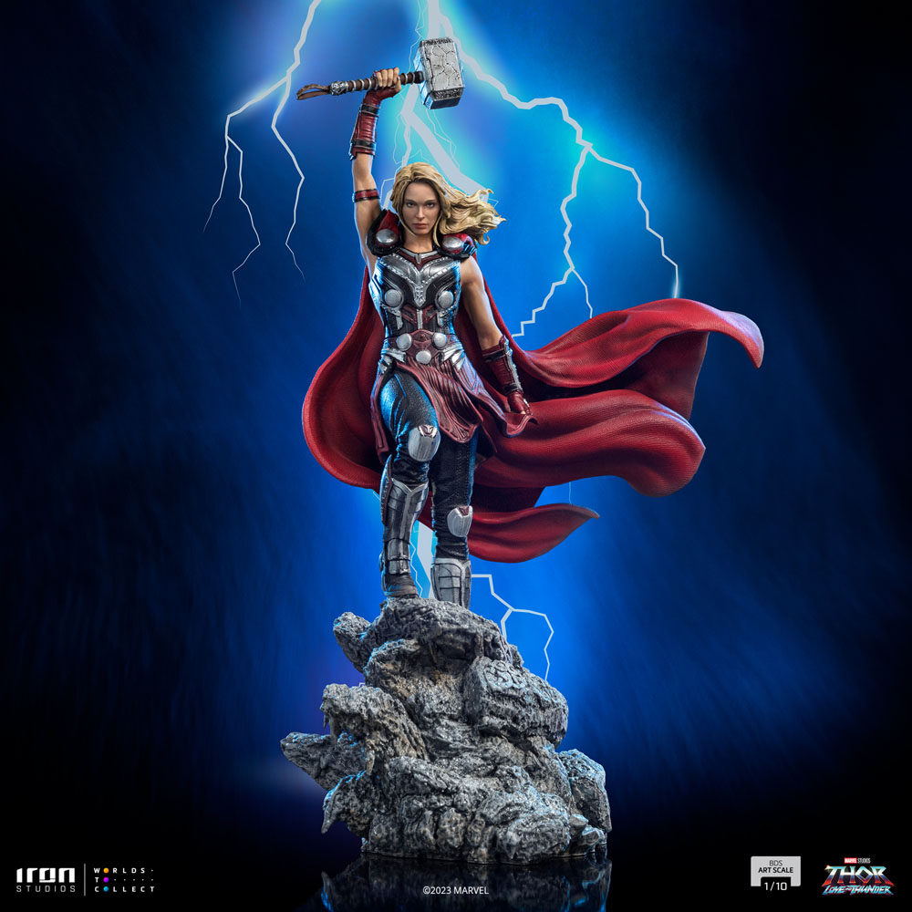 PREORDINE CHIUSO Thor: Love and Thunder BDS Art Scale Statue 1/10 Mighty Thor Jane Foster 29 cm