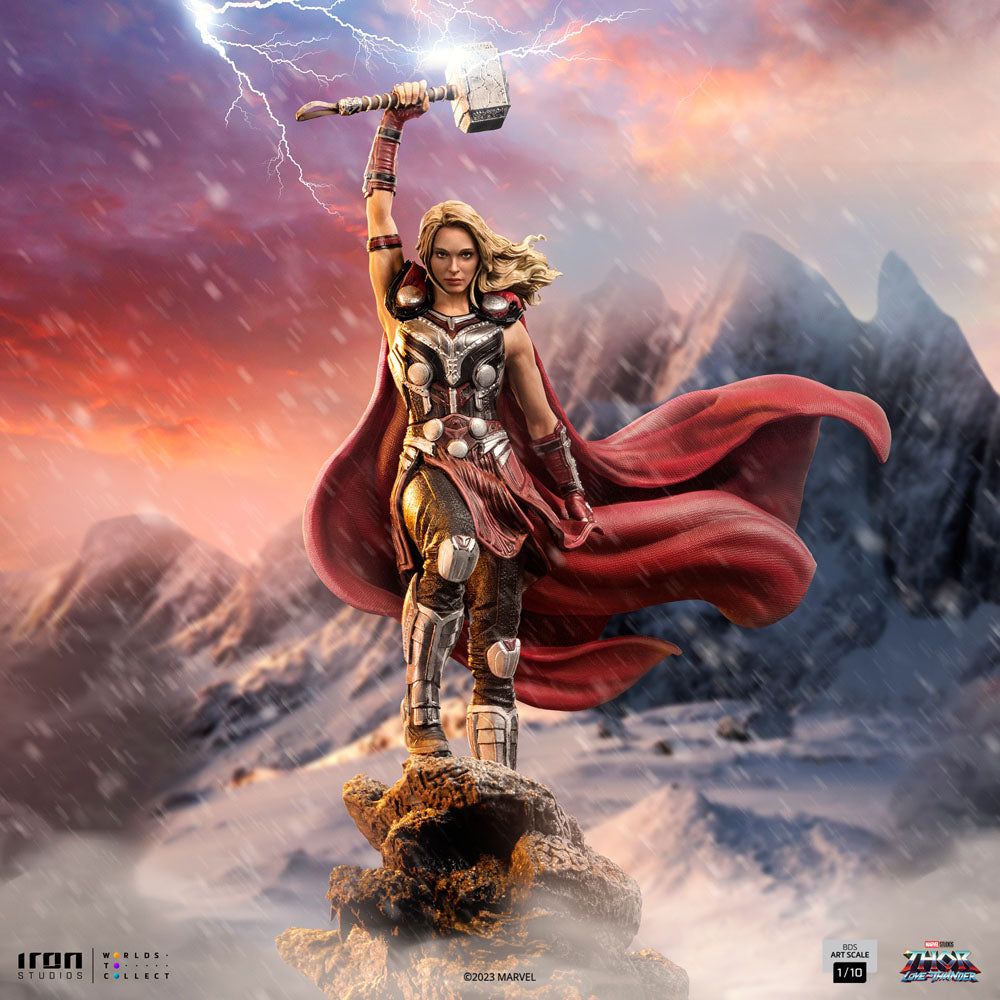 PREORDINE CHIUSO Thor: Love and Thunder BDS Art Scale Statue 1/10 Mighty Thor Jane Foster 29 cm