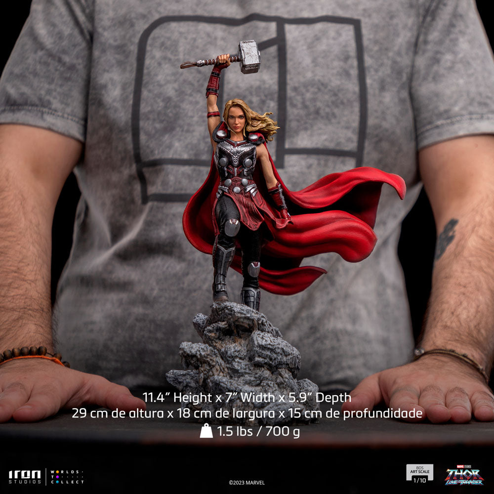PREORDINE CHIUSO Thor: Love and Thunder BDS Art Scale Statue 1/10 Mighty Thor Jane Foster 29 cm