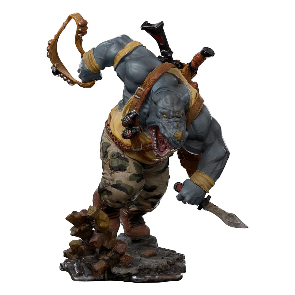PREORDINE ESAURITO Teenage Mutant Ninja Turtles BDS Art Scale Statue 1/10 Rocksteady 24 cm