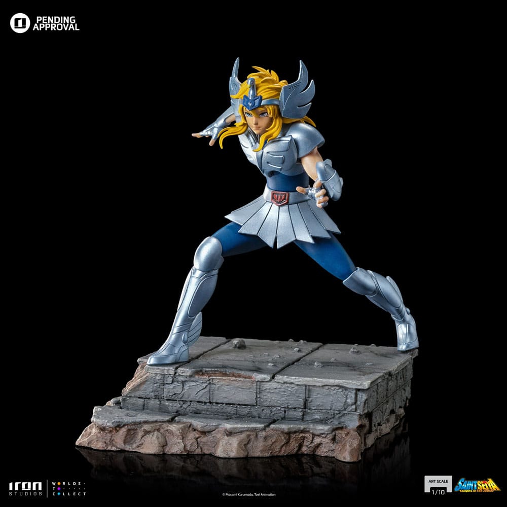 PREORDINE+ 01/2027 Saint Seiya Scale Statue 1/10 Cygnus Hyoga 19 cm