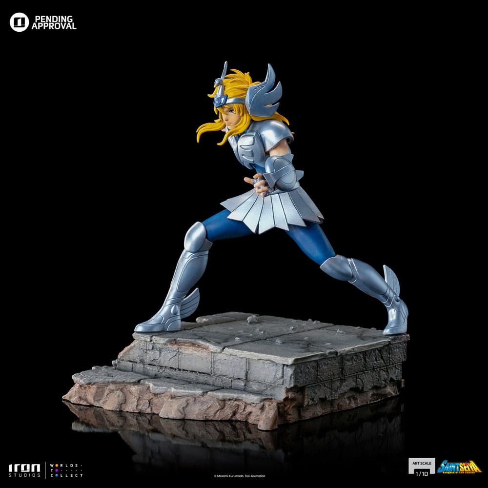 PREORDINE+ 01/2027 Saint Seiya Scale Statue 1/10 Cygnus Hyoga 19 cm