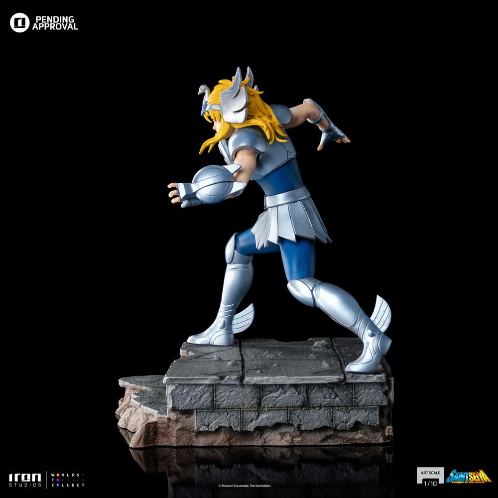 PREORDINE+ 01/2027 Saint Seiya Scale Statue 1/10 Cygnus Hyoga 19 cm