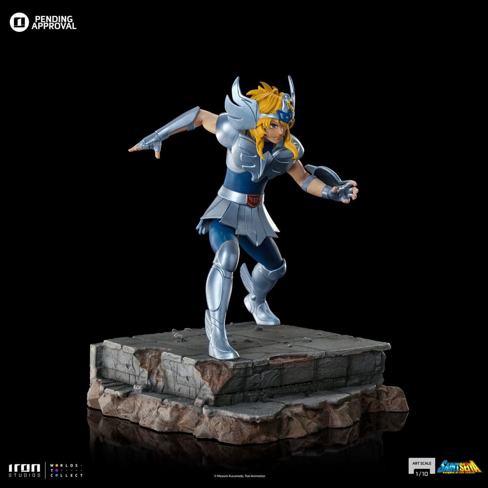 PREORDINE+ 01/2027 Saint Seiya Scale Statue 1/10 Cygnus Hyoga 19 cm