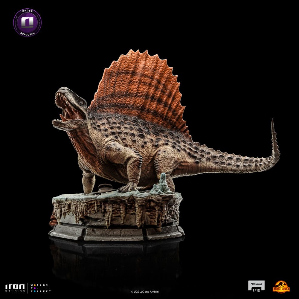 PREORDINE ESAURITO Jurassic World Art Scale Statue 1/10 Dimetrodon 19 cm
