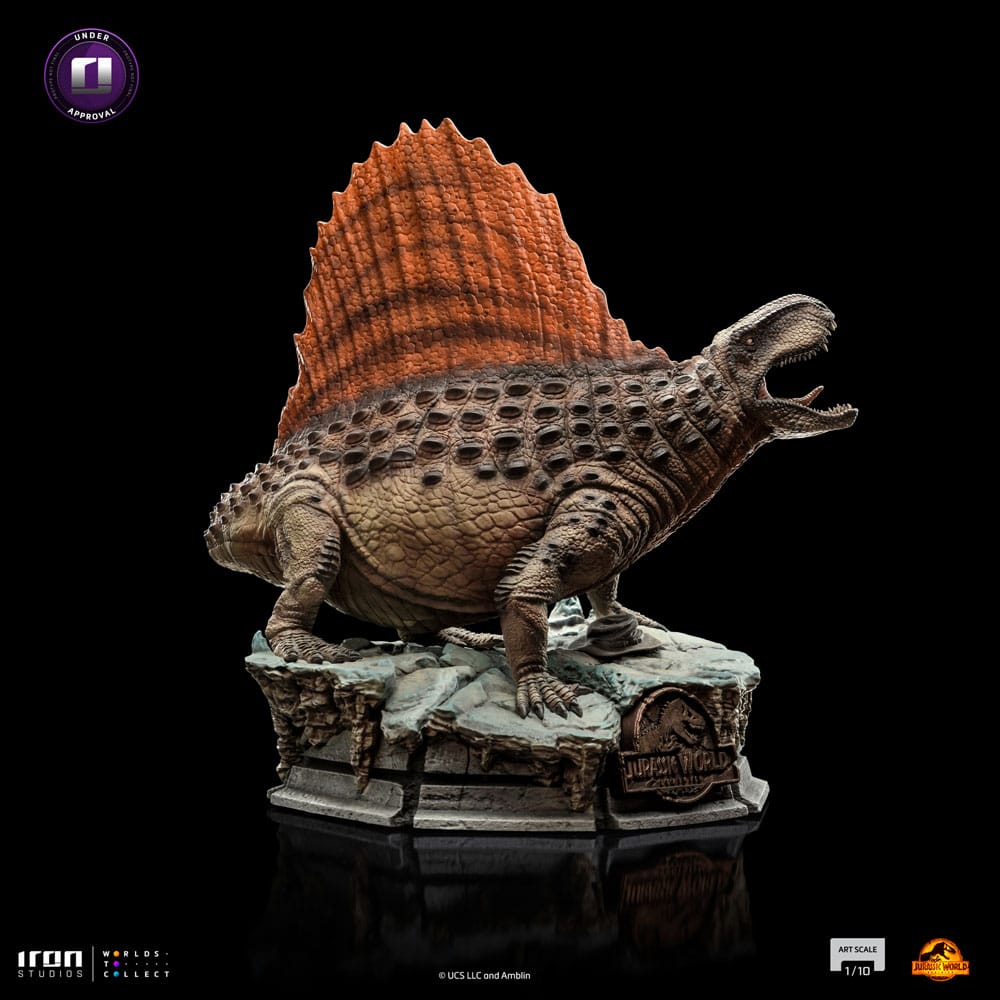 PREORDINE ESAURITO Jurassic World Art Scale Statue 1/10 Dimetrodon 19 cm