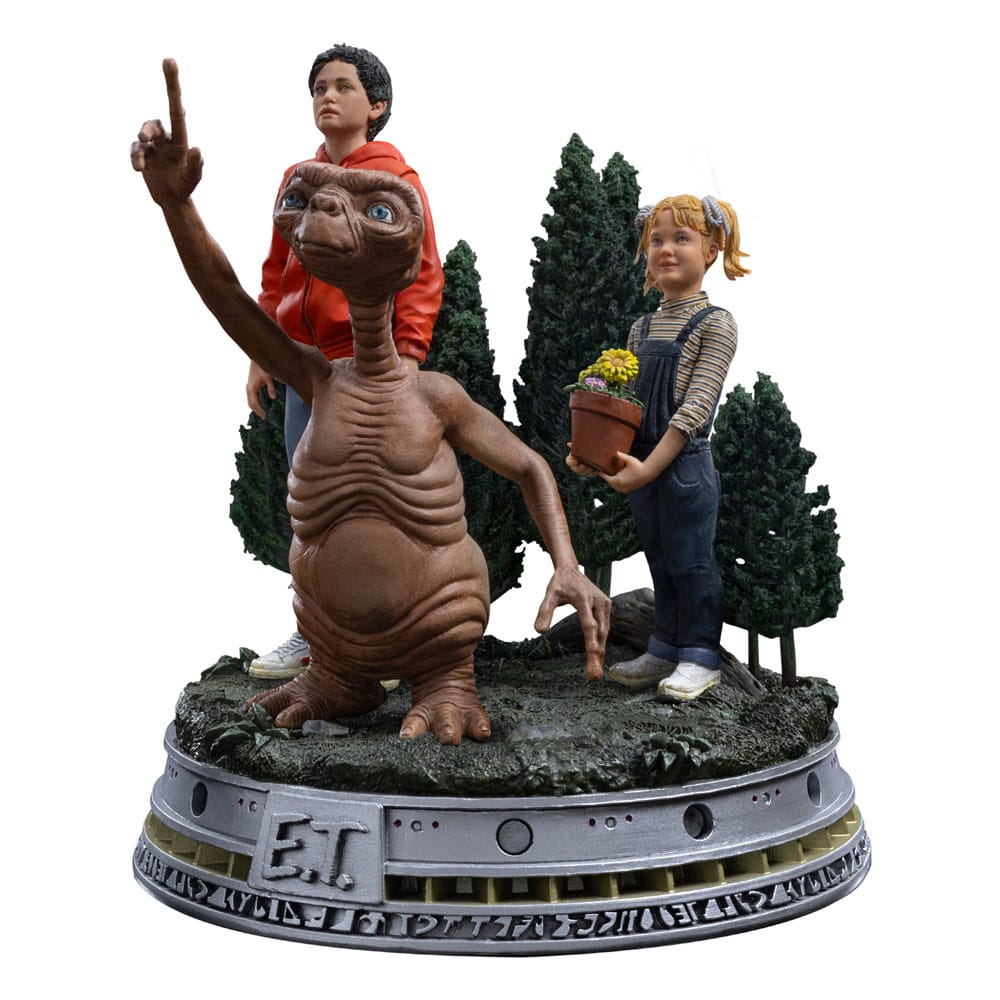 PREORDINE ESAURITO E.T. The Extra-Terrestrial Deluxe Art Scale Statue 1/10 E.T., Elliot and Gertie 19 cm